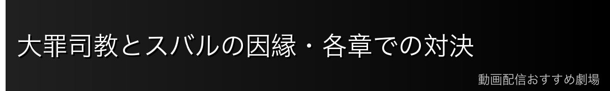 大罪司教とスバルの因縁・各章での対決