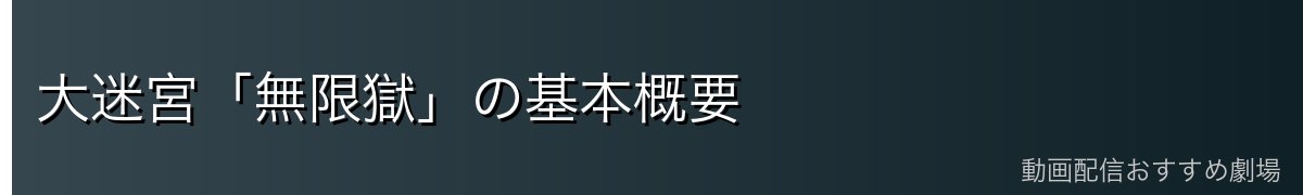 大迷宮「無限獄」の基本概要