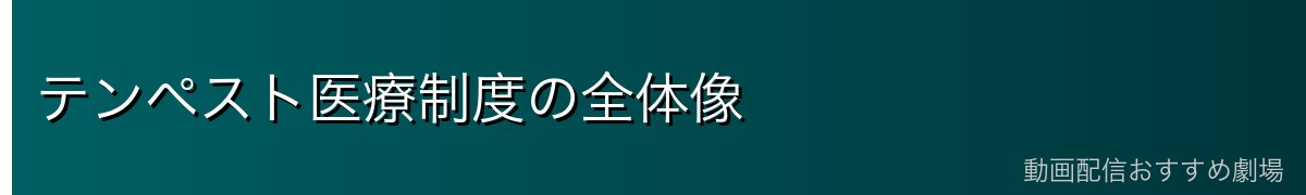テンペスト医療制度の全体像