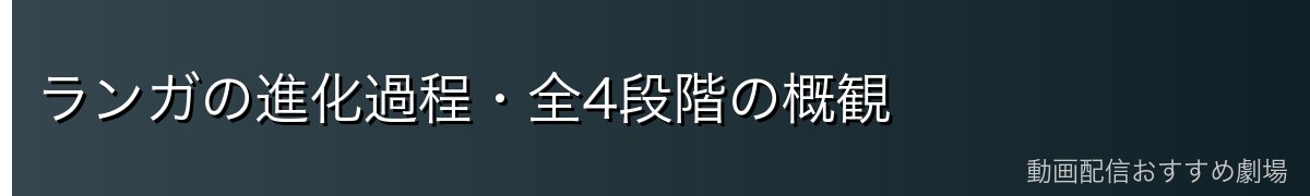 ランガの進化過程・全4段階の概観