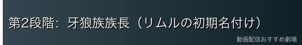 第2段階：牙狼族族長（リムルの初期名付け）