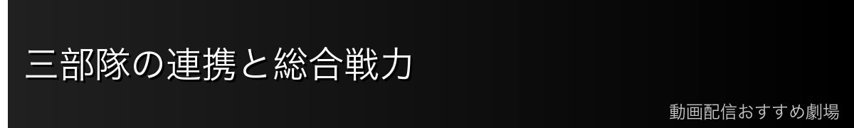 三部隊の連携と総合戦力