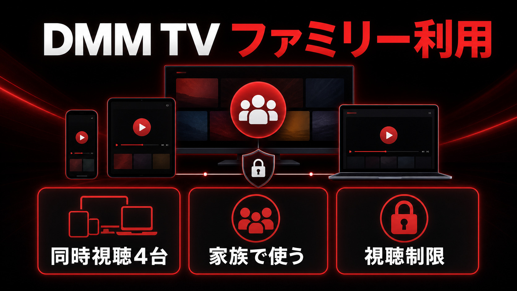 DMM TVファミリー利用