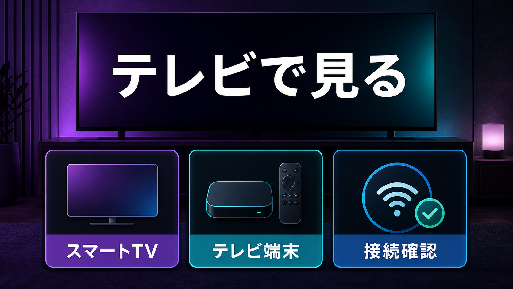 Leminoをテレビで見る方法を示すImage2図解