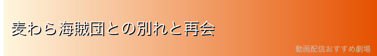 麦わら海賊団との別れと再会