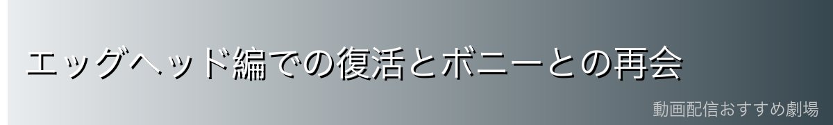 エッグヘッド編での復活とボニーとの再会