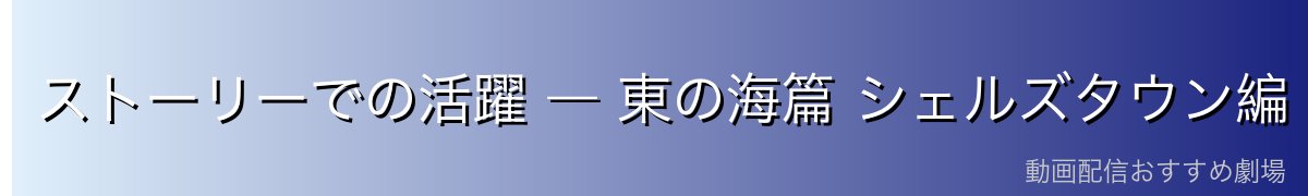 ストーリーでの活躍 ― 東の海篇 シェルズタウン編