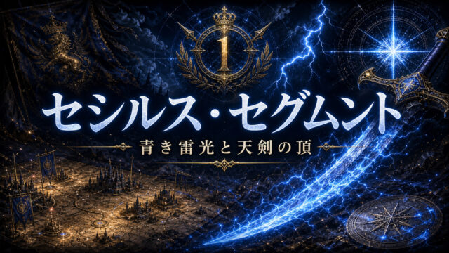 セシルス・セグムントの青き雷光と天剣への道を示すImage2アイキャッチ