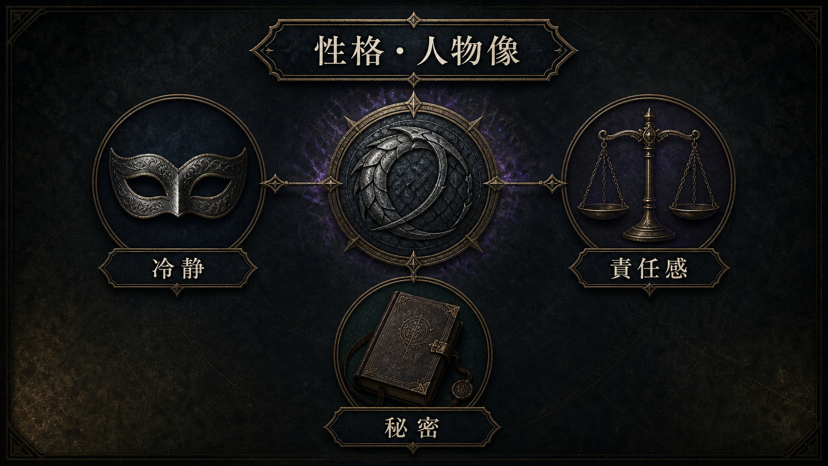 ダイナスの性格と人物像を示すImage2図解
