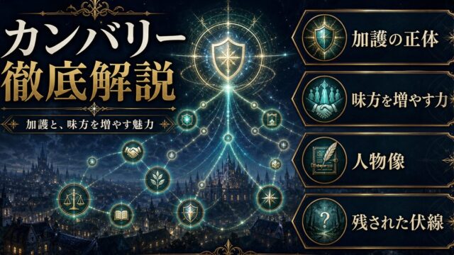リゼロのカンバリーを加護の正体・味方を増やす力・人物像・伏線から整理したアイキャッチ