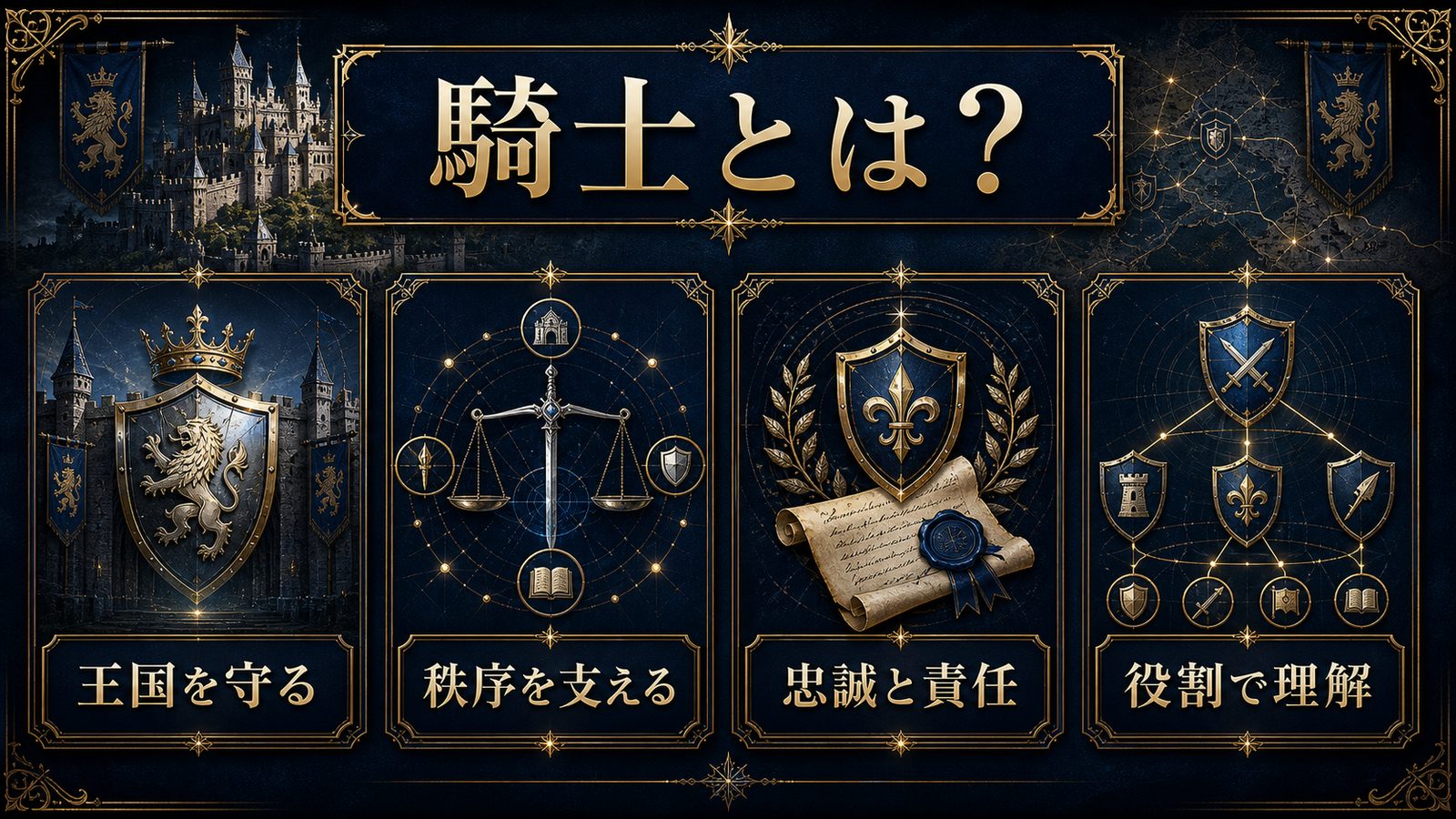 ルグニカ王国の騎士を王国を守る役割・秩序・忠誠と責任で整理した図解
