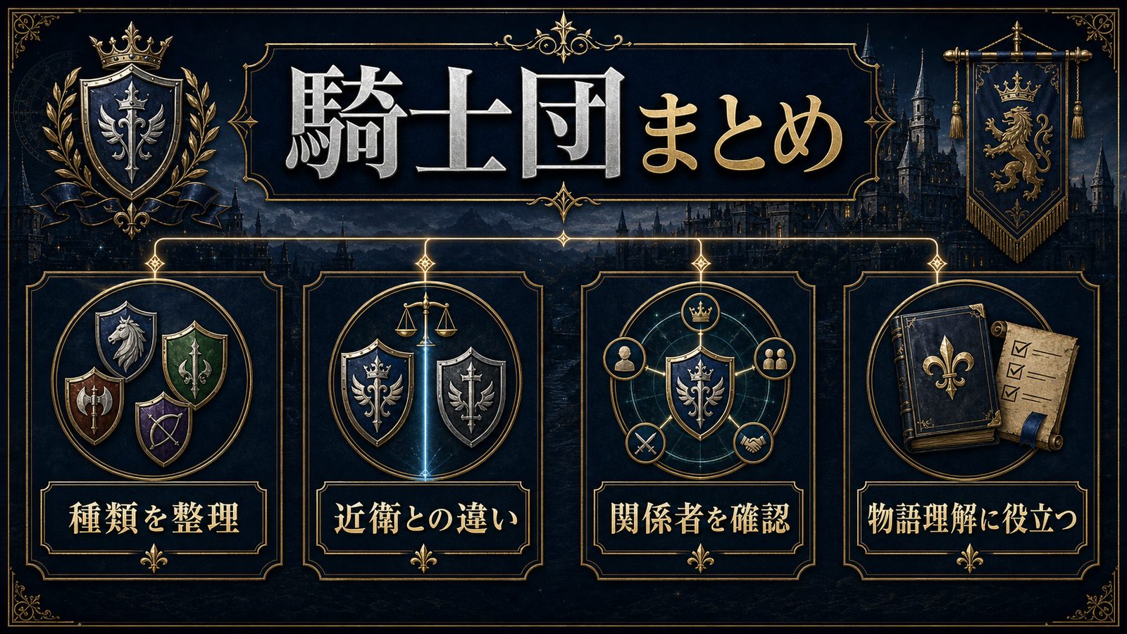 ルグニカ王国騎士団を種類・近衛との違い・関係者・物語理解のポイントでまとめた図解