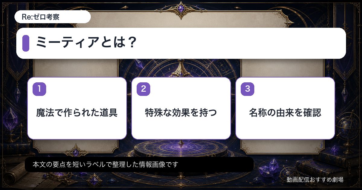 ミーティアとは？をカード形式で整理した情報画像