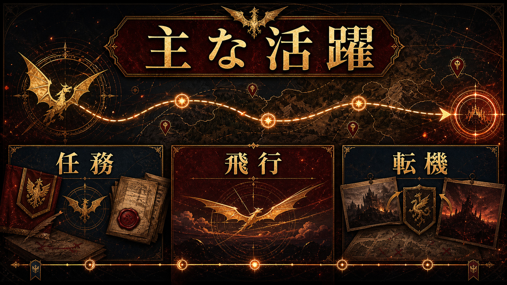 マイルズの主な活躍を示すImage2図解