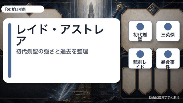 レイド・アストレアの要点を整理したアイキャッチ画像