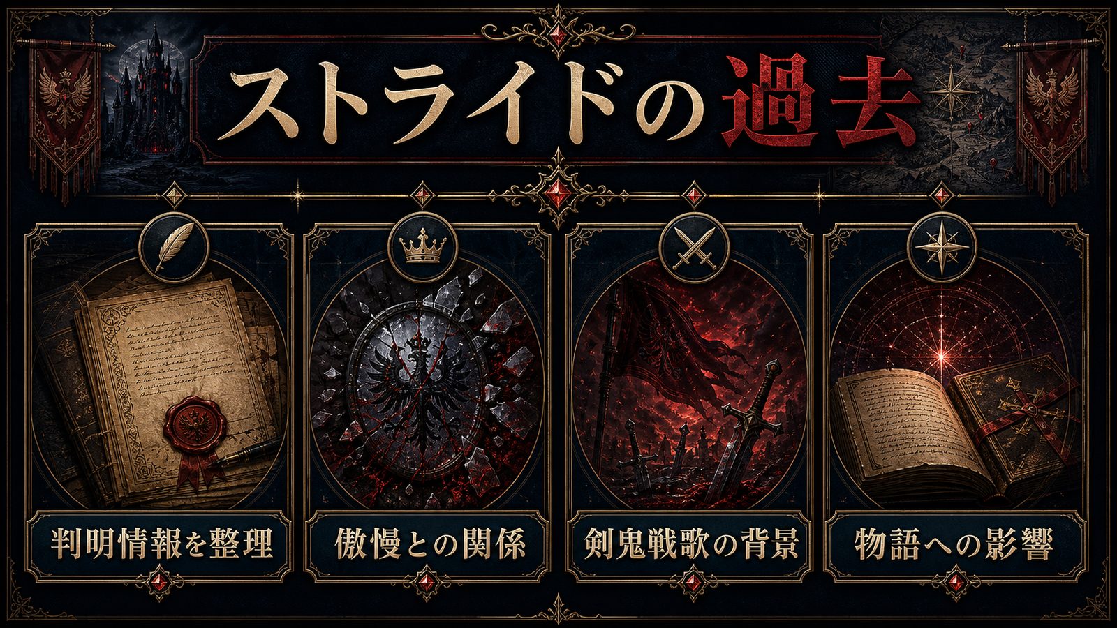 ストライド・ヴォラキアの過去を判明情報・傲慢との関係・剣鬼戦歌の背景で整理した図解