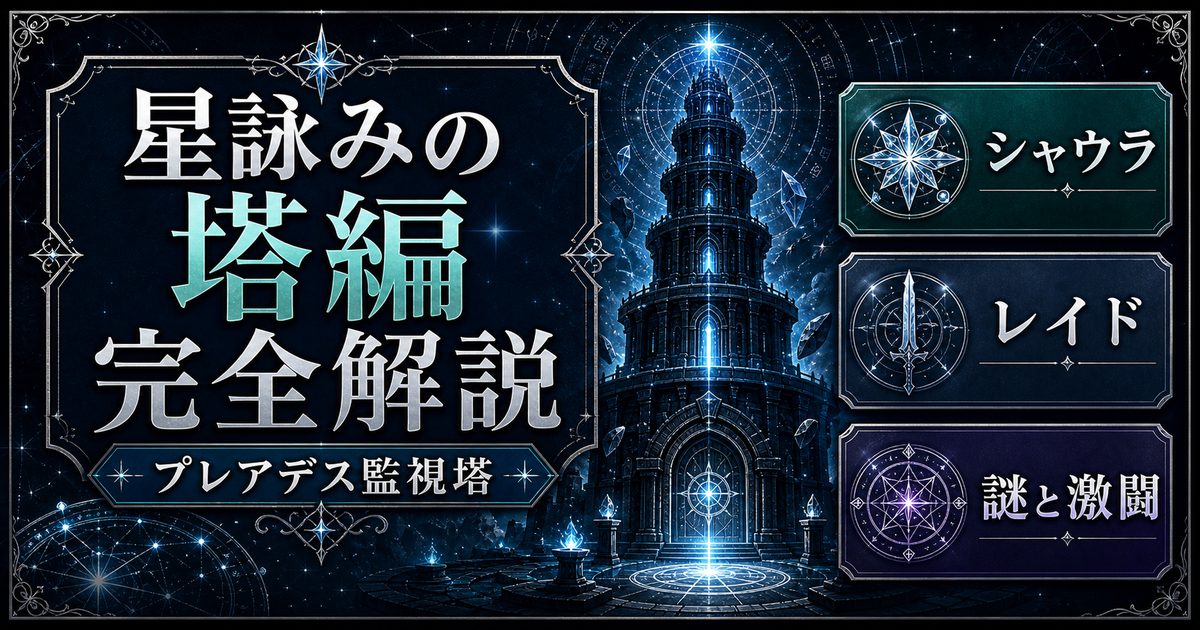 Re:ゼロ星詠みの塔編をプレアデス監視塔・シャウラ・レイド・謎で整理したアイキャッチ