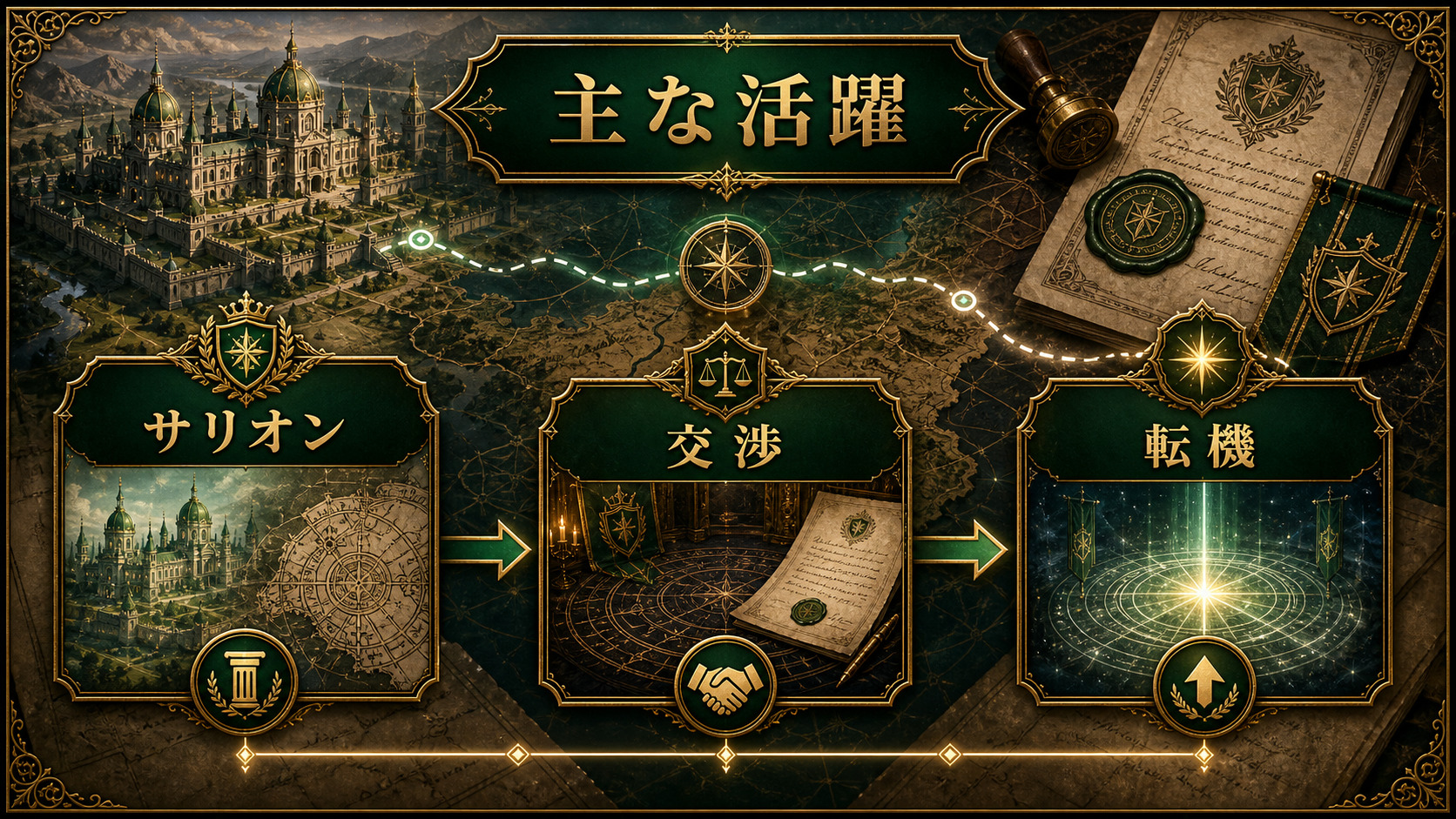 エラルドの主な活躍を示すImage2図解