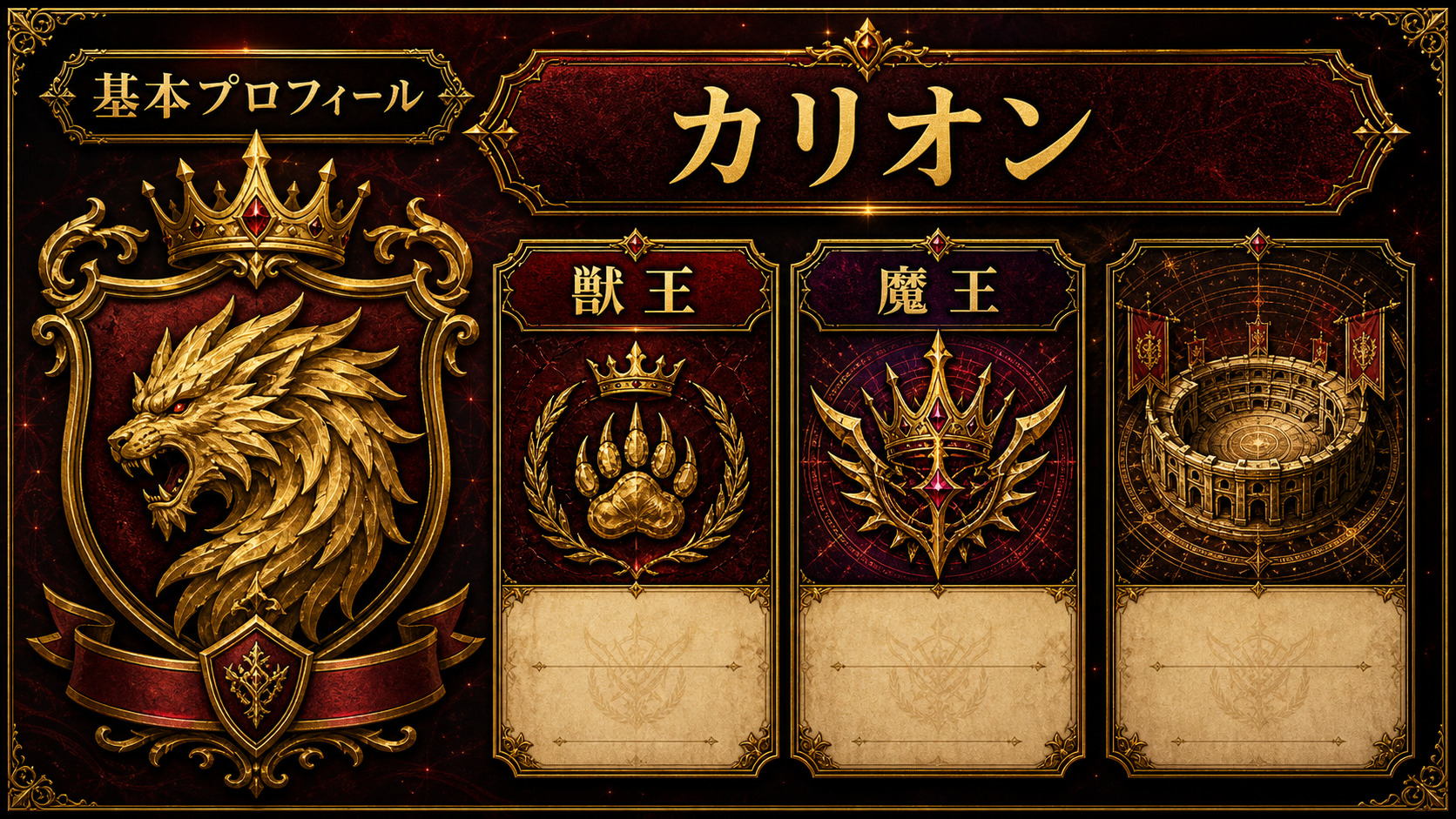 カリオンの基本プロフィールを示すImage2図解