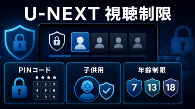 U-NEXTの視聴制限とペアレンタルコントロールを示すImage2アイキャッチ