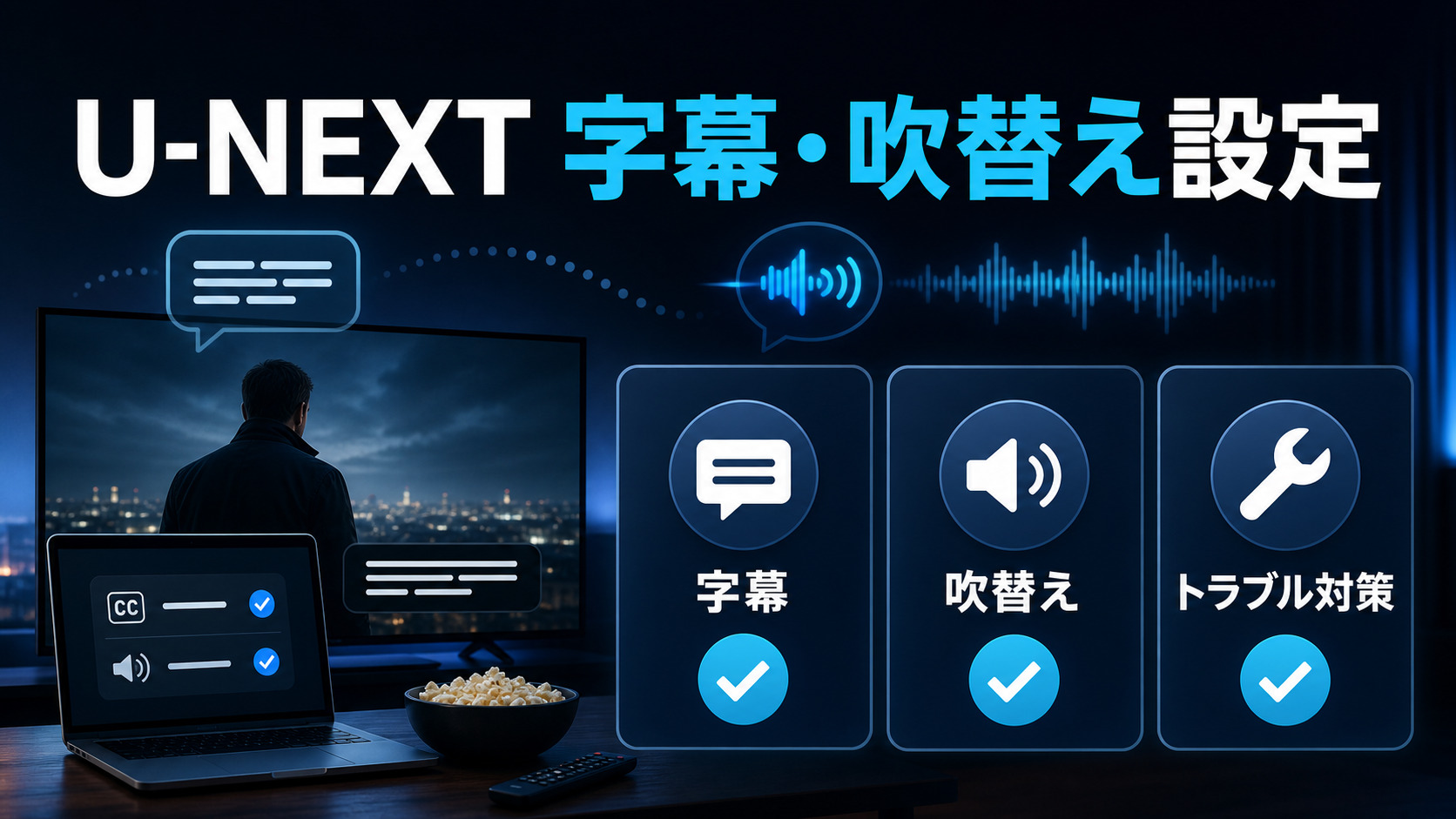 U-NEXT字幕・吹替え設定