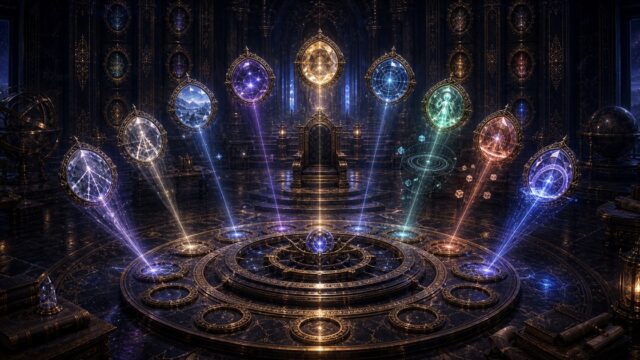 無職転生の魔眼9種類と予見眼・千里眼を宝石レンズで表したアイキャッチ