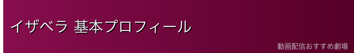 イザベラ 基本プロフィール