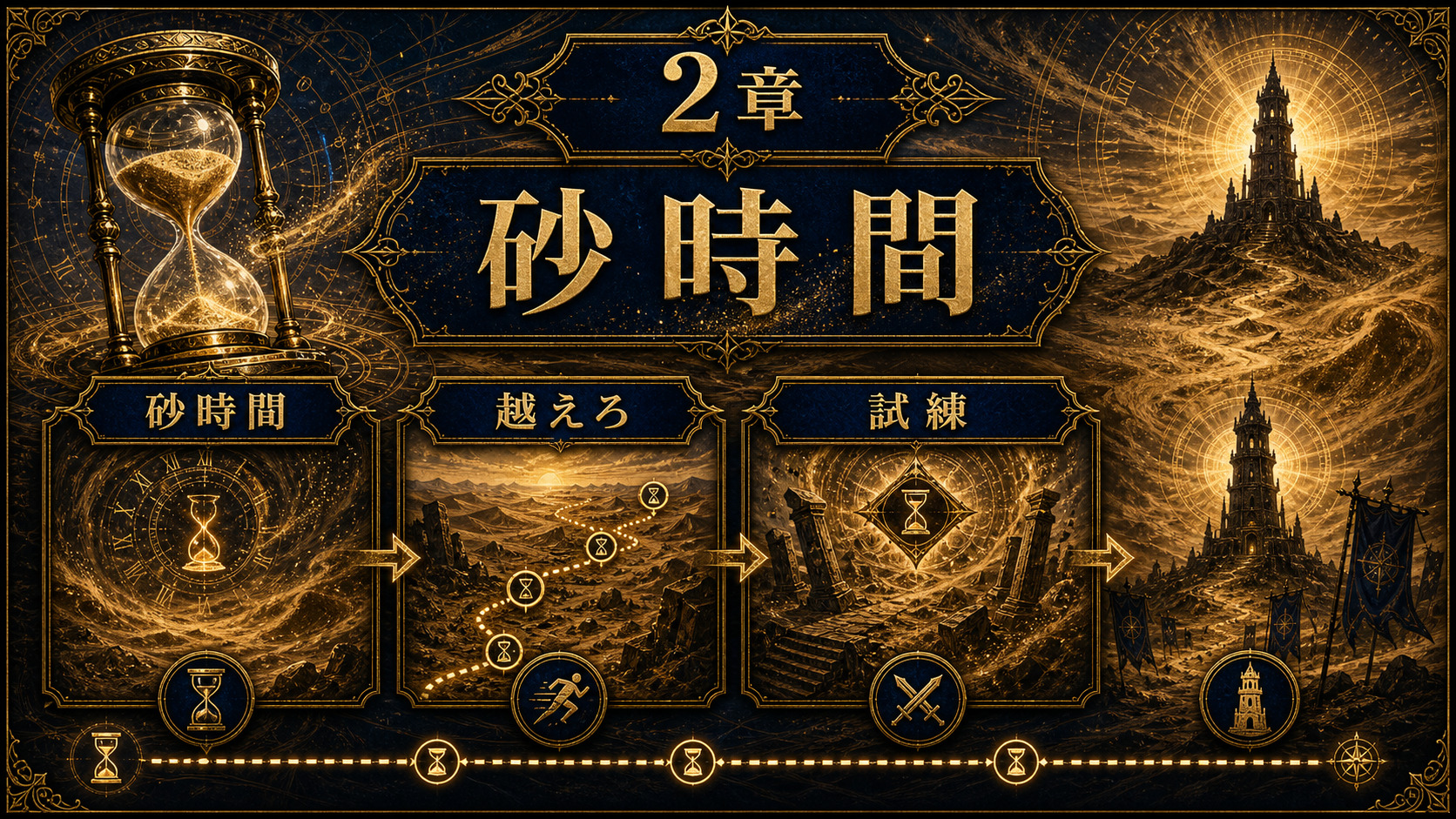 リゼロ21巻2章砂時間を超えろの要点を示すImage2図解