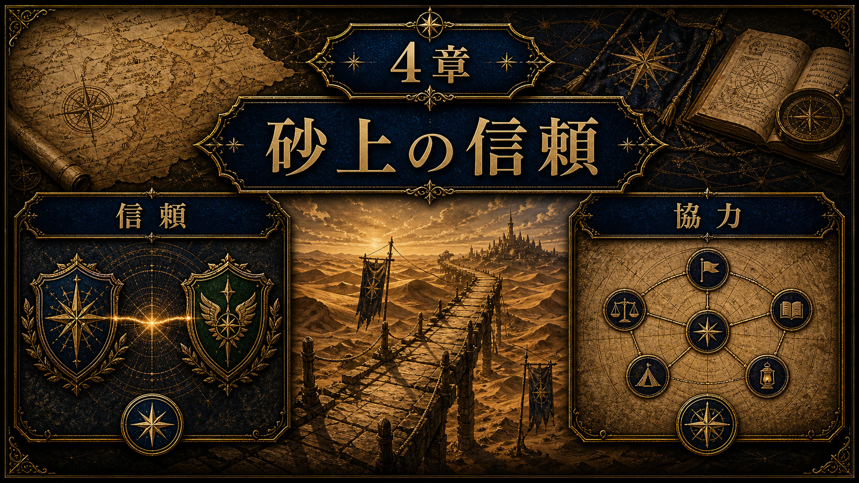 リゼロ21巻4章砂上の信頼の要点を示すImage2図解