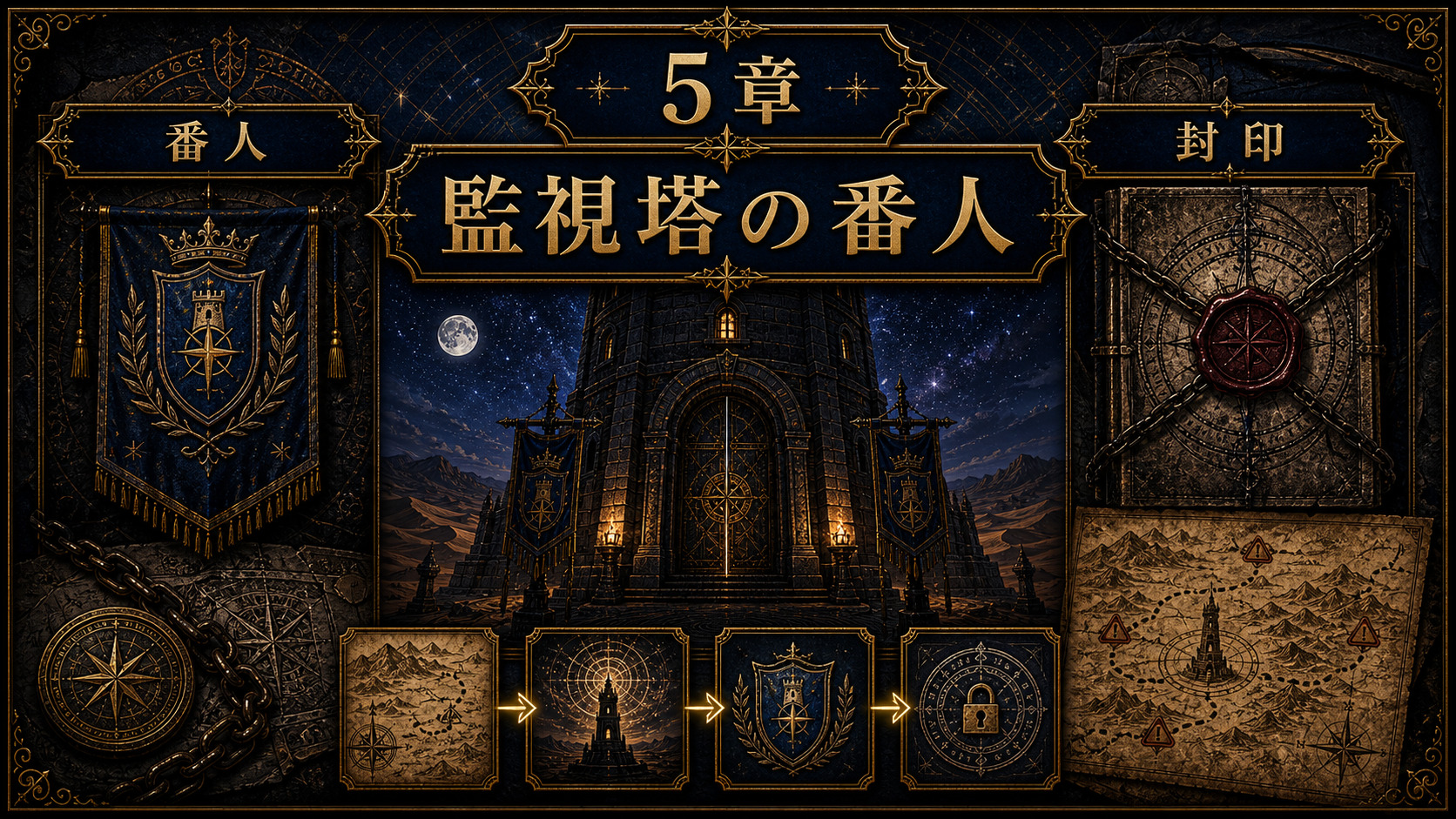 リゼロ21巻5章監視塔の番人の要点を示すImage2図解