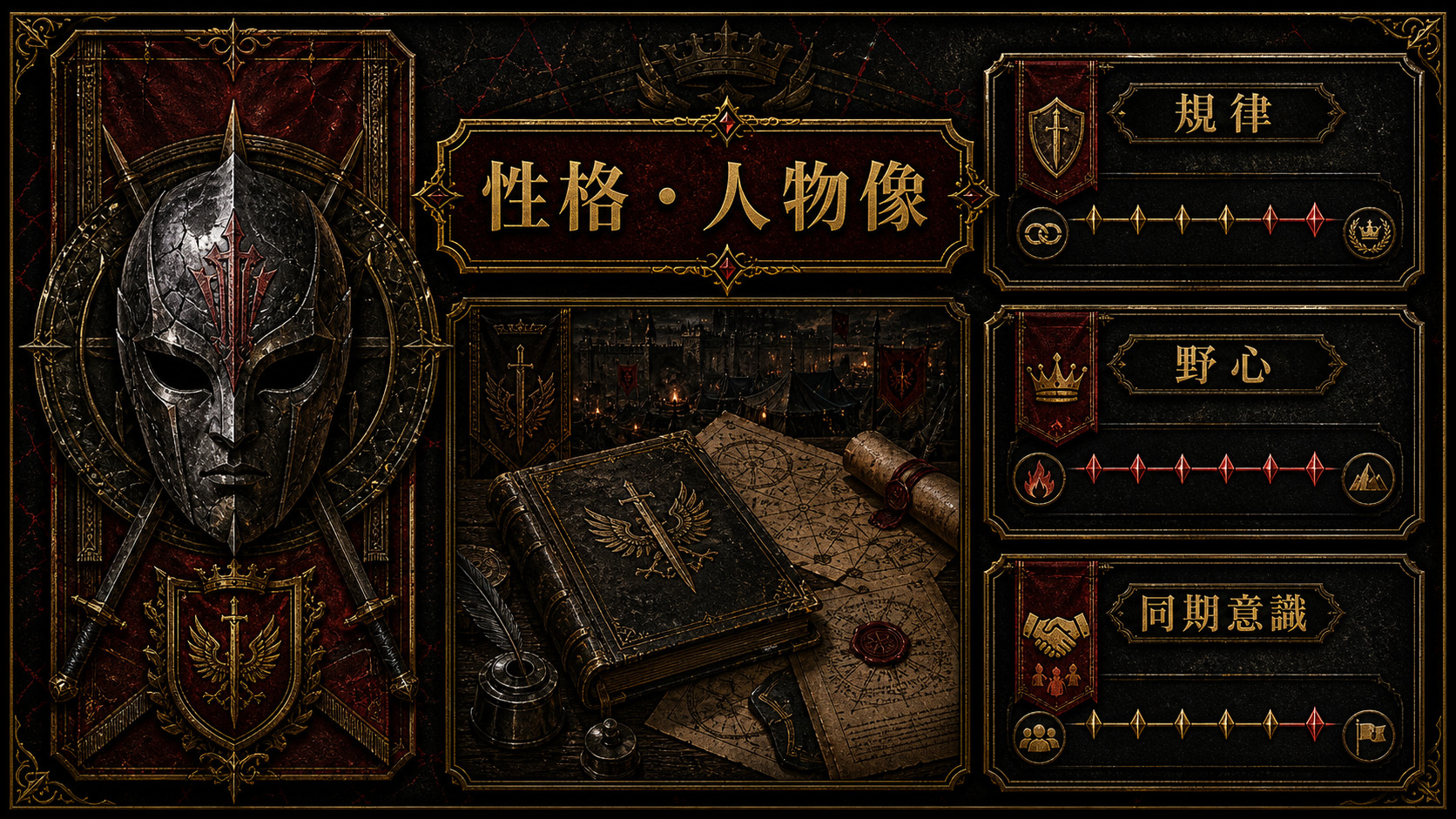 ジャマルの性格と人物像を示すImage2図解