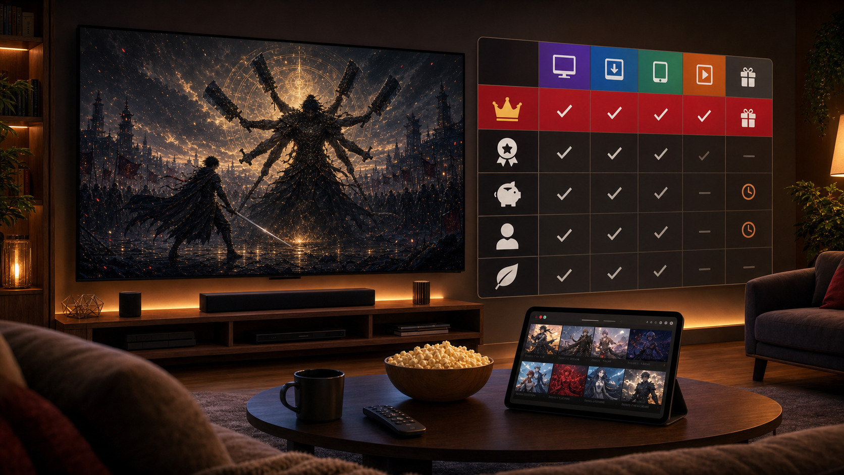 リゼロを見られる動画配信サービスを比較しDMM TVをおすすめするVOD比較イメージ