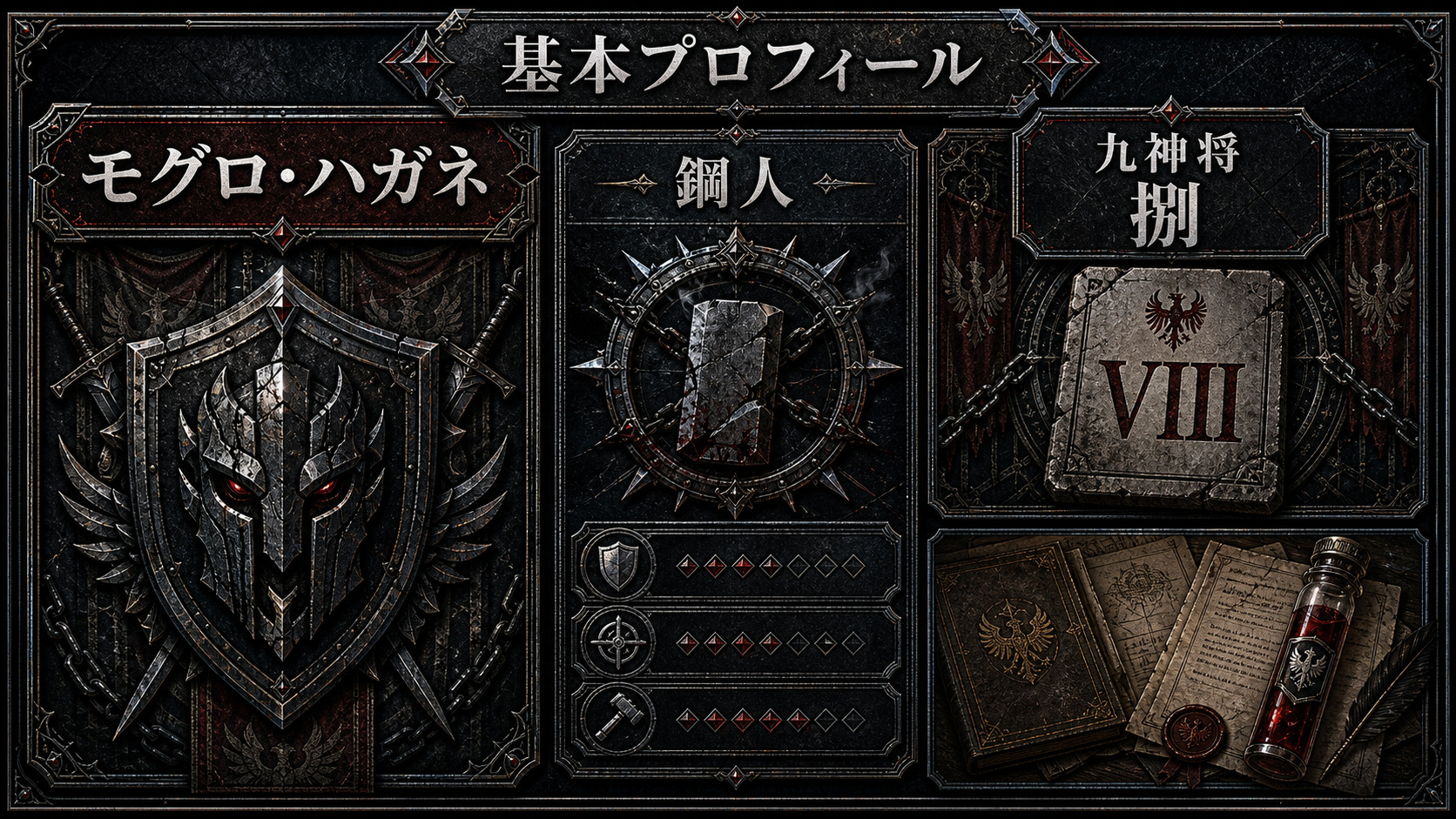モグロ・ハガネの基本プロフィールを示すImage2図解