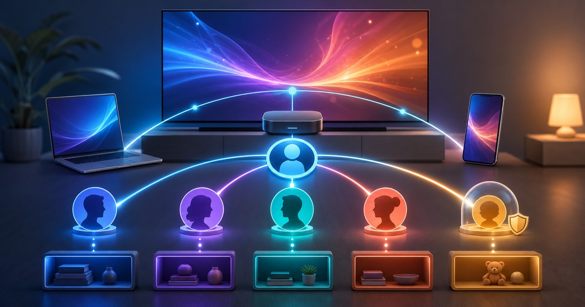 ChromecastでAmazon Prime Videoを見る方法・設定ガイド【2026年最新】の「プロフィール・キッズプロフィールの切替方法」を説明する本文画像