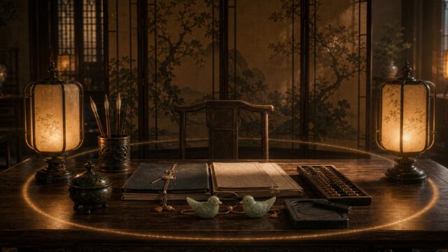 薬屋のひとりごと 馬良の秀才ぶりと人見知りを象徴する書斎のアイキャッチ