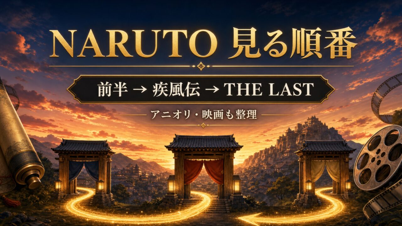 NARUTOシリーズの見る順番とアニオリ・映画の位置を整理した図解