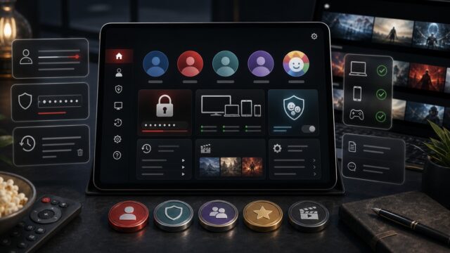 Netflixのアカウント設定とプロフィール管理をまとめたアイキャッチ画像