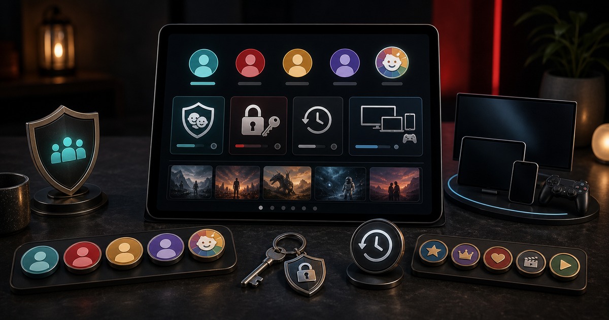 Netflixアカウント設定とプロフィール管理の要点を総まとめする画像