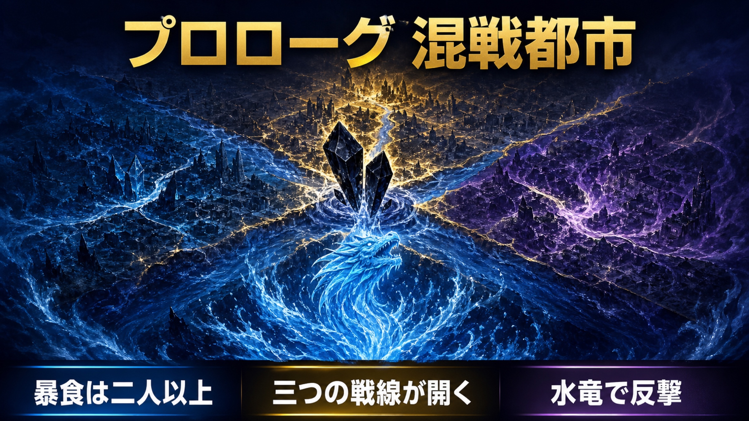 リゼロ19巻プロローグの三つの戦線と暴食への水竜反撃を整理した図解