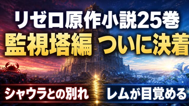 リゼロ原作小説25巻の監視塔編決着とレム覚醒を整理した図解