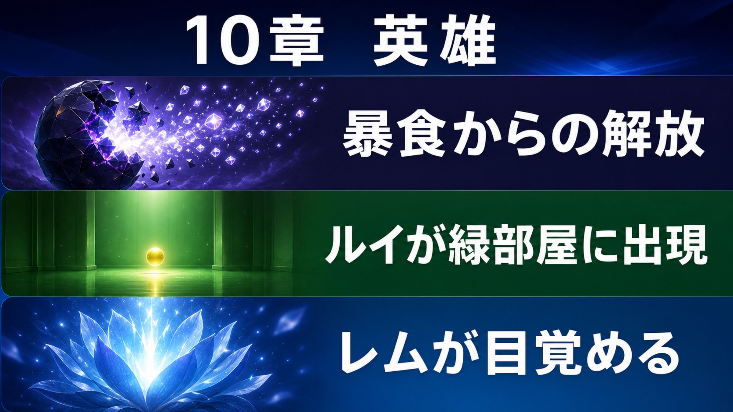 リゼロ25巻10章の暴食からの解放とレムの覚醒を整理した図解
