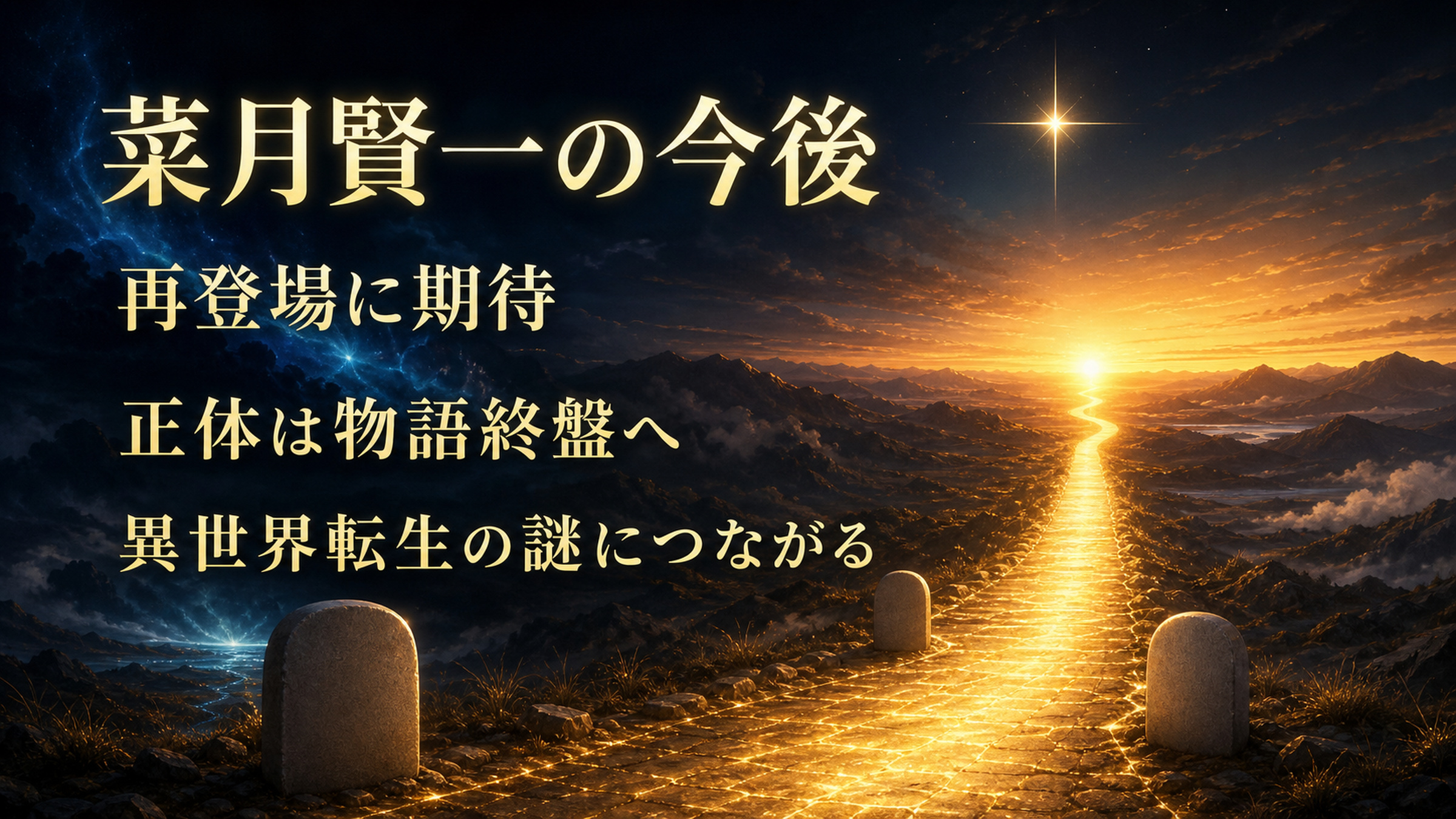 菜月賢一の再登場と正体判明への期待を整理した図解
