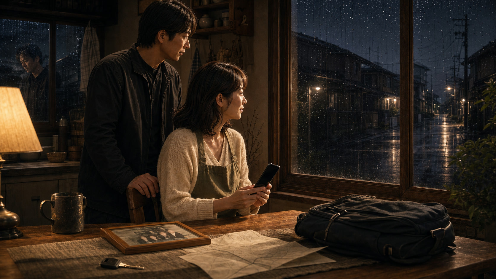 菜月菜穂子の再登場考察と賢一との出会い、現実世界で息子を待つ両親を表した画像