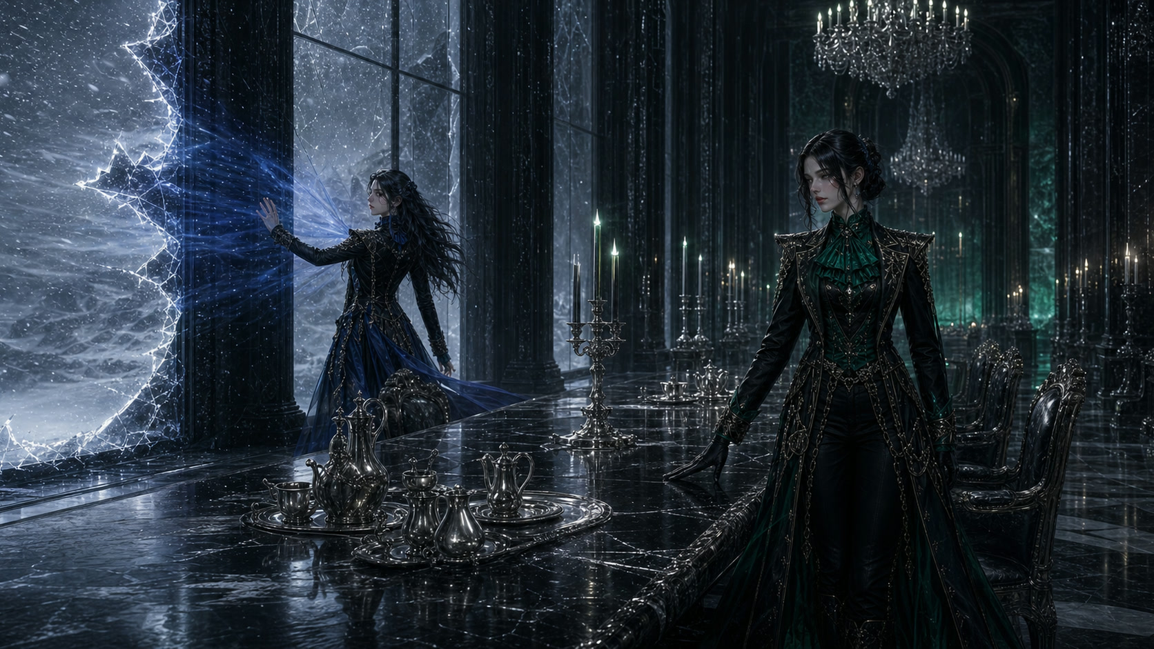 悪魔公級の力と長年の経験で白氷宮を守り管理する2人の実力を表した画像