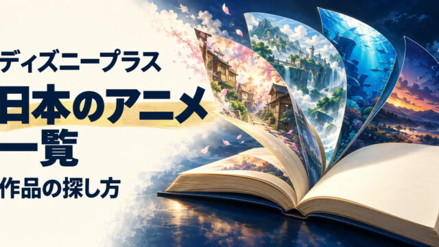 ディズニープラス・日本のアニメ一覧・作品の探し方