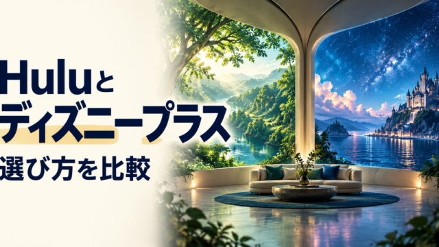 Huluと・ディズニープラス・選び方を比較