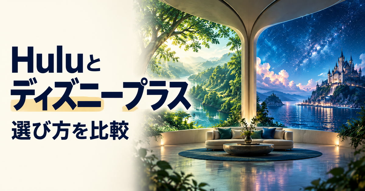 Huluと・ディズニープラス・選び方を比較