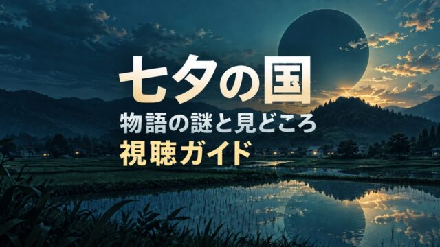 七夕の国の物語の謎と見どころを紹介する視聴ガイド