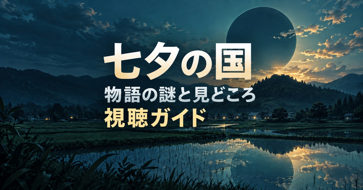 七夕の国の物語の謎と見どころを紹介する視聴ガイド