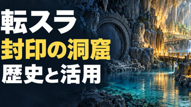 転スラの封印の洞窟について歴史と活用を案内するアイキャッチ